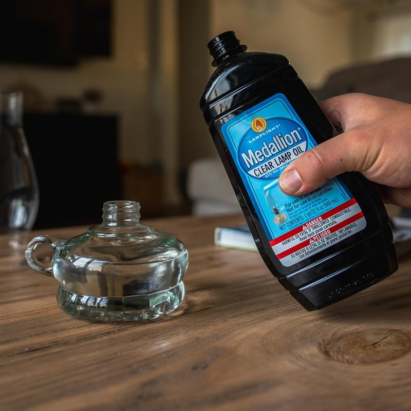 Lamplight Medallion Clear Lamp Oil - 32oz (946ml) for Oil Lamps - Image 2